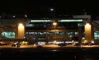 Miami International Airport (MIA) - Terminal at night - by Florida Metal