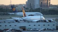 Miami International Airport (MIA) - Two A380s - by Florida Metal