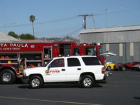 Santa Paula Airport (SZP) - Santa Paula Fire Department vehicles - by Doug Robertson