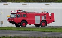 Pembrey Airport, Pembrey, Wales United Kingdom (EGFP) - Ex-Royal Navy Carmichael Fire and Rescue tender No.2. - by Roger Winser