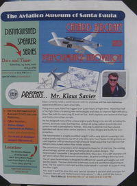 Santa Paula Airport (SZP) - This event is TONIGHT at the Aviation Museum of Santa Paula-my apologies for the late notice, only seen/read today. View Large. - by Doug Robertson
