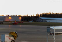 Prince George Airport, Prince George, British Columbia Canada (CYXS) - View of private hangars at south end of airport. - by Remi Farvacque