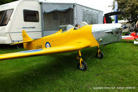 X5ES Airport - large scale model of Miles M14A Magister displayed at the Great North Fly in. Eshott - by Chris Hall