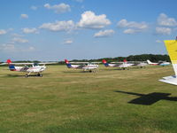 Denham Aerodrome Airport, Gerrards Cross, England United Kingdom (EGLD) - G-GFIG AND FLYING CLUB PALS - by magnaman