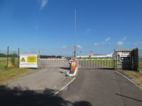 Lasham Airfield - west gate - by magnaman