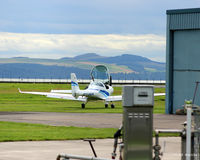 Dundee Airport, Dundee, Scotland United Kingdom (EGPN) - Tayside Aviation area at Dundee Riverside EGPN.  - by Clive Pattle