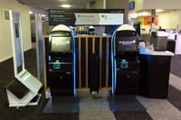 Palmerston North International Airport - The stylish new NZ self check-in machines - by Micha Lueck