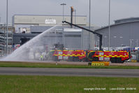 London Luton Airport - fire practice at Luton - by Chris Hall