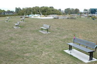 Vancouver International Airport, Vancouver, British Columbia Canada (YVR) - Benches at Larry Berg Flight Path facing runway for viewing take offs and landings. - by metricbolt