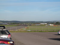 Exeter International Airport, Exeter, England United Kingdom (EGTE) - with NZ7572 in middle as viewed from long term car park - by magnaman