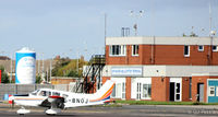 Blackpool International Airport, Blackpool, England United Kingdom (EGNH) - The Offshore Terminal at Blackpool EGNH - In daily use by the resident Bond Helicopters serving the Morecambe Bay Oil Fields. - by Clive Pattle