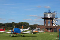 City Airport Manchester - Tower and GA park at Manchester City Airport, Barton EGCB - by Clive Pattle
