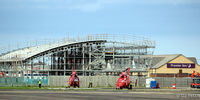 Blackpool International Airport, Blackpool, England United Kingdom (EGNH) - The old Terminal has been demolished at Blackpool EGNH. In its place a new Enterprize Zone and Learning facility is being constructed. - by Clive Pattle