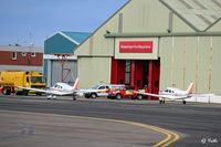 Blackpool International Airport, Blackpool, England United Kingdom (EGNH) - The fire station and apron at Blackpool EGNH - by Clive Pattle