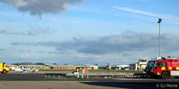 Blackpool International Airport, Blackpool, England United Kingdom (EGNH) - Facing east view at Blackpool EGNH - by Clive Pattle