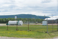 Chetwynd Airport - View of west side of main terminal building.   - by Remi Farvacque
