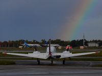 Bordeaux Airport, Merignac Airport France (LFBD) - rainbow after rain - by Jean Goubet-FRENCHSKY
