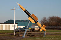 Wickenby Aerodrome - Bloodhound missile displayed at Wickenby - by Chris Hall