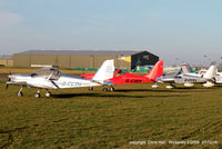 Wickenby Aerodrome Airport, Lincoln, England United Kingdom (EGNW) - EV-97s at the Turkey Curry fly in, Wickenby - by Chris Hall