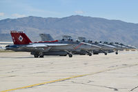 Boise Air Terminal/gowen Fld Airport (BOI) - F/A-18Fs from VAF-102 “Diamondbacks”, NAF Atsugi, Japan (CVW-5  USS Ronald Reagan) parked on the south GA ramp.
 - by Gerald Howard