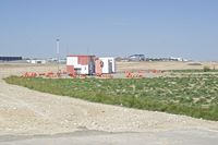 Boise Air Terminal/gowen Fld Airport (BOI) - Construction for the taxiway to the new Skywest maintenance hangar. - by Gerald Howard