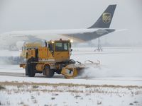 Boise Air Terminal/gowen Fld Airport (BOI) - Outside crews busy on a snow filled day. - by Gerald Howard
