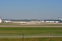 Munich International Airport (Franz Josef Strauß International Airport), Munich Germany (EDDM) - LH & partner terminals seen from south side perimiter road. - by FerryPNL