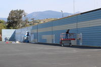 Santa Paula Airport (SZP) - Repainting Hangars in the western section of the airport; technically this is an off-original airport area. Hangar Owners here pay small fee annually to taxi to/from the 04-22 runway.  - by Doug Robertson