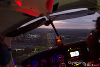 Robertson Field Airport (4B8) - Turning final at Robertson at sunset - by Dave G