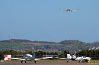 Dundee Airport, Dundee, Scotland United Kingdom (EGPN) - Busy Dundee apron - by Clive Pattle