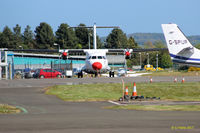 Dundee Airport, Dundee, Scotland United Kingdom (EGPN) - Apron view at Dundee - by Clive Pattle