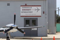 Camarillo Airport (CMA) - The signage tells all for this aircraft upholstery shop.  - by Doug Robertson