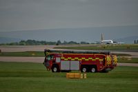 Manchester Airport, Manchester, England United Kingdom (EGCC) - airport fire trucks - by andysantini