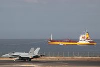 Arrecife Airport (Lanzarote Airport) - 46-22 Spanish Air Force with FAYCAL chemical tanker - by JC Ravon - FRENCHSKY