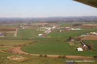 EGBR Airport - view across the former WWII bomber base at Breighton, the grass strip is to the right of the photo - by Chris Hall