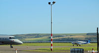 Dundee Airport, Dundee, Scotland United Kingdom (EGPN) - Apron view at Dundee - by Clive Pattle