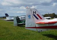 Pembrey Airport, Pembrey, Wales United Kingdom (EGFP) - Visiting aircraft at the airport. - by Roger Winser