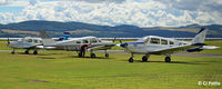 Dundee Airport, Dundee, Scotland United Kingdom (EGPN) - GA line-up at Dundee - by Clive Pattle