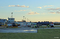 Dundee Airport, Dundee, Scotland United Kingdom (EGPN) - Dundee apron - by Clive Pattle