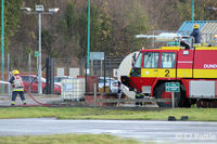 Dundee Airport, Dundee, Scotland United Kingdom (EGPN) - Dundee Fire & Rescue training - by Clive Pattle