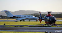 Dundee Airport, Dundee, Scotland United Kingdom (EGPN) - Frosty morning on the apron at Dundee - by Clive Pattle