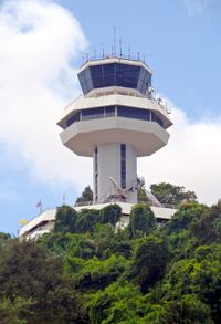 Phuket International Airport - Tower from Phuket - by Gerhard RÃ¼hl