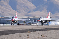 Boise Air Terminal/gowen Fld Airport (BOI) - Thunderbirds #1 & #2 turning onto Foxtrot. Leaving BOI after performing in the Gowen Field airshow during the weekend. - by Gerald Howard