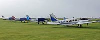Dundee Airport, Dundee, Scotland United Kingdom (EGPN) - Dundee view - GA parking - by Clive Pattle