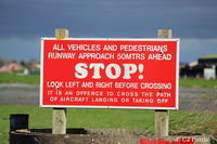 Dunkeswell Aerodrome Airport, Honiton, England United Kingdom (EGTU) - Perimeter track (open for public traffic to the south side) signage at Dunkeswell - by Clive Pattle