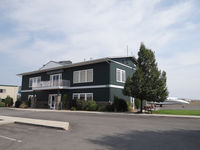 Talhar Airport - Airport offices at Bend muni airport OR - by Jack Poelstra