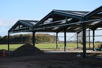 X3CX Airport - The new hangar under construction at Northrepps. - by Graham Reeve