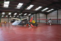 X3CX Airport - In side the new hangar at Northrepps. - by Graham Reeve