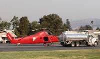 Santa Paula Airport (SZP) - N1168U 1958 Sikorsky S-58ET, one P&W(C)PT6T-3 Turboshaft 1,800 Shp conversion, at Thomas Fire firebase - by Doug Robertson