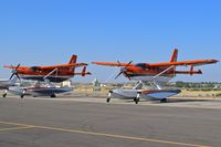 Boise Air Terminal/gowen Fld Airport (BOI) - Two Quest Kodiak 100s belonging to the Fish & Wildlife Service, U.S. Dept. of the Interior parked for maintenance. - by Gerald Howard